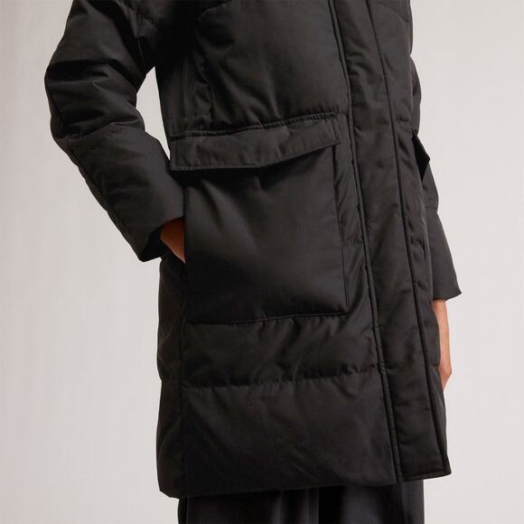NWT Everlane The Renew Long Puffer in Black Size Small - Picture 5 of 11